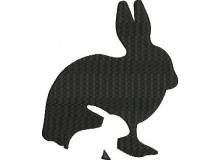 Stickdatei - Hase Häschen Silhouette